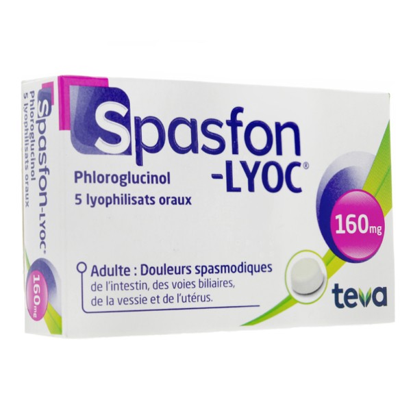 Spasfon Lyoc 160 mg antispasmodique