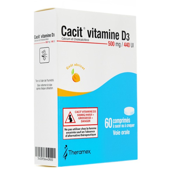 Cacit D3 500 mg comprimés