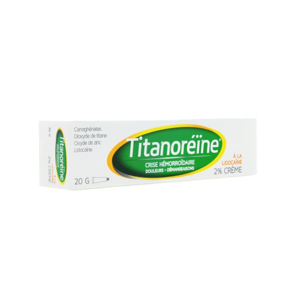 Titanoréïne lidocaïne crème rectale