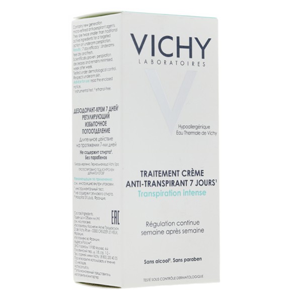 Vichy crème traitement anti-transpirant 7 jours