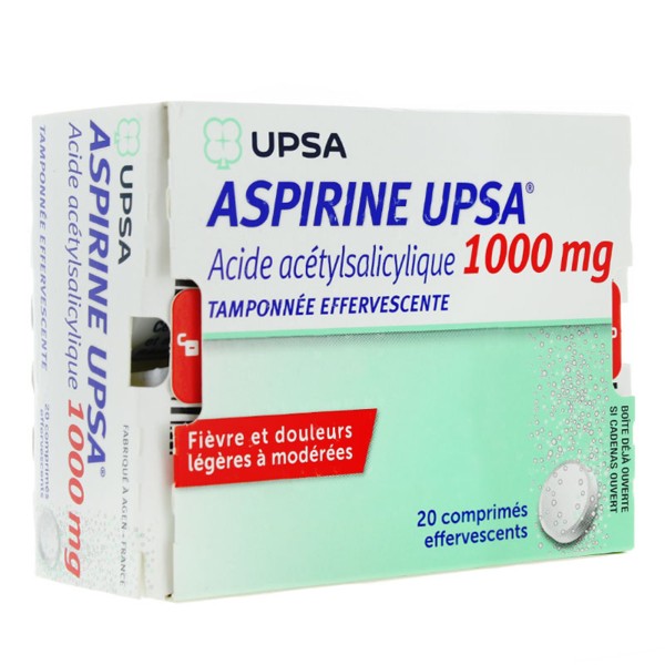 UPSA aspirine 1000 mg comprimés effervescents