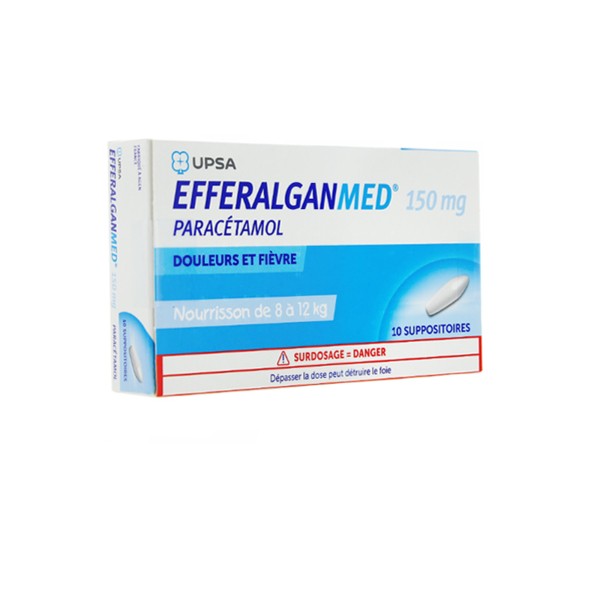Efferalgan 150 mg suppositoires bébé