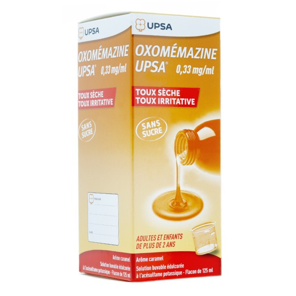 UPSA Oxomémazine sans sucre sirop