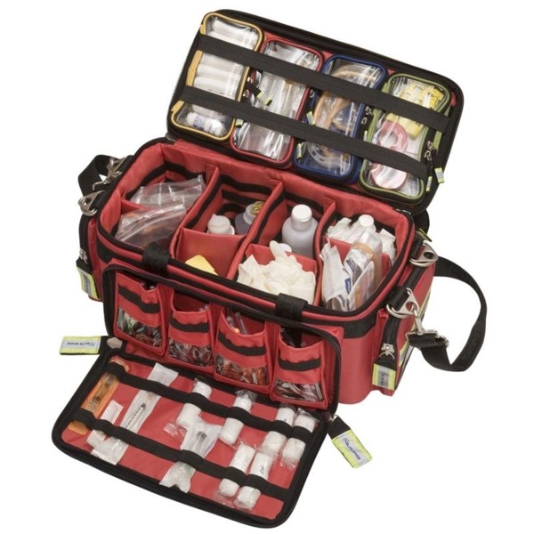Trousse de secours d'urgence multipoches Robé Médical - Dim. 31 x 22 x 11  cm - Mallettes petit et moyen format - Robé vente matériel médical
