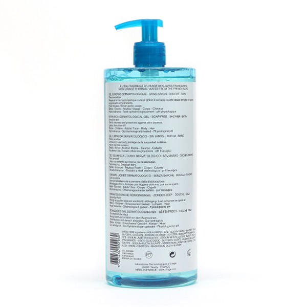 Uriage Gel surgras dermatologique sans savon visage et corps