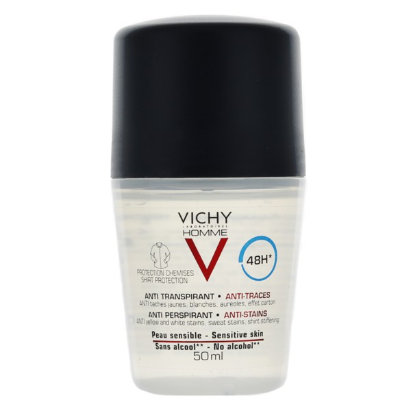 Vichy Homme déodorant bille anti-traces