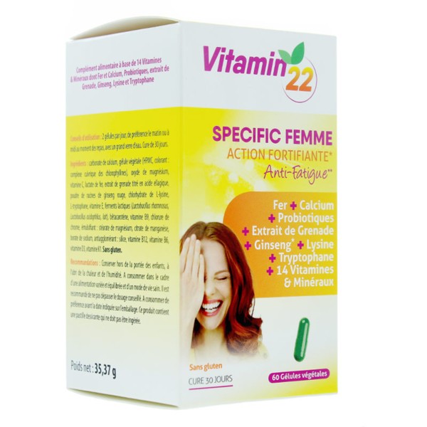 Vitamin'22 specific femme gélules