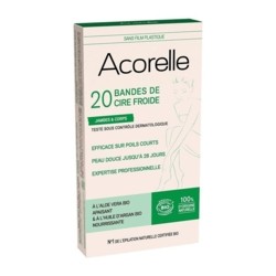 Acorelle Bande cire froide corps Bio