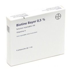 Bepanthene injection 250 mg/ml ampoule - Traitement Chute de cheveux