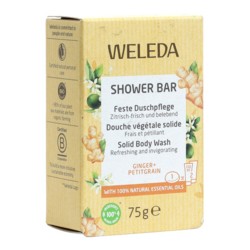 Weleda douche végétale solide Gingembre et Petit grain bio