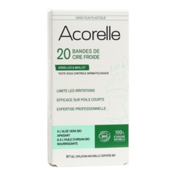 Acorelle bande cire froide Bio Aisselles et maillot