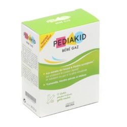PEDIAKID - Bébé Gaz - Aux extraits de plantes & fibres - Aide à réduire les  gaz et à