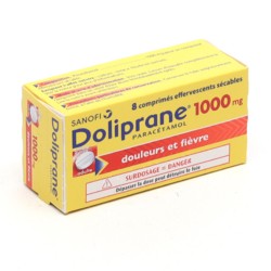 Doliprane, médicament contre la fièvre et la douleur : Paracétamol