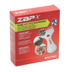 Peigne traitant anti-poux et lentes électronique ZAP'X : le peigne