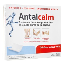 sessie Om toevlucht te zoeken Bek Antalcalm patch Anti-inflammatoire pour entorse, foulure - Douleurs