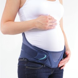 GECONLE Ceinture ventrale de grossesse, ceinture de soutien pour le ventre  et le dos, Noir , M : : Mode