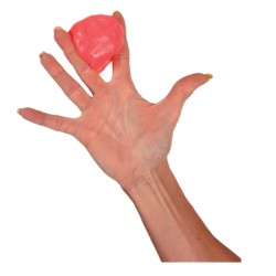 Lot de 3 balles anti-stress en forme d'œuf - Pour exercer les doigts et la  main - Pour rééducation - Pour améliorer la prise des doigts et soulager  les douleurs arthrites (rouge
